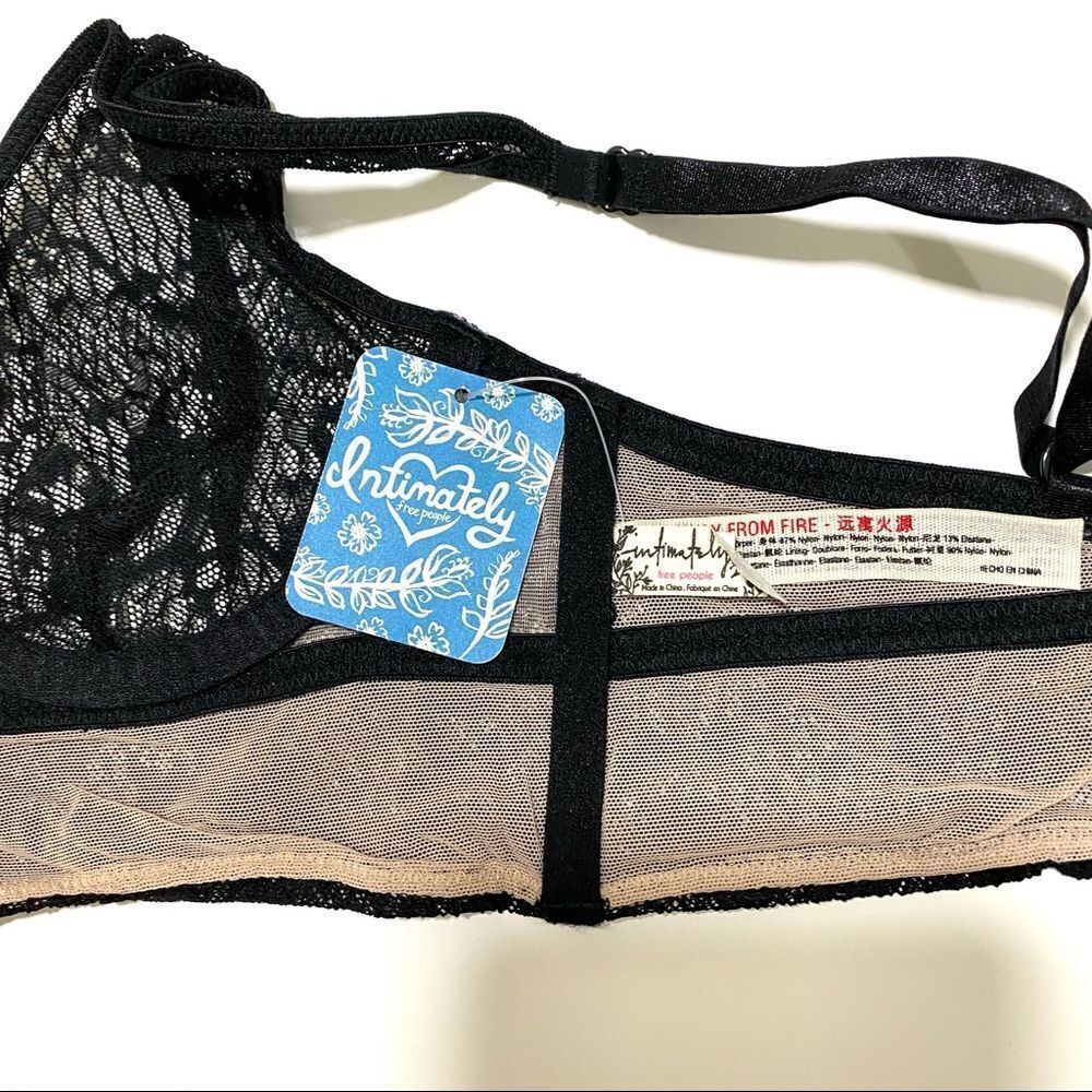 Free People Tameeka Underwire Bra Black XS - Picture 5 of 7